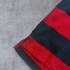 St.johns bay ビッグサイズ ボーダー 長袖 ラガーシャツ XLの画像