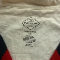 St.johns bay ビッグサイズ ボーダー 長袖 ラガーシャツ XLの画像