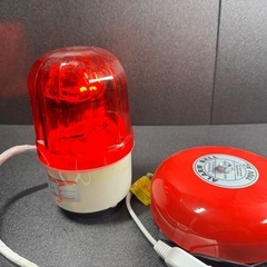未使用品、防犯用に、‼️ 1.回転灯警告灯2.ALARM BELL」（警報ベル）火災報知ベルの画像