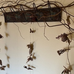 ウォールディスプレイ　木の実　アンティークヴィンテージ什器インテリア雑貨ハンドメイドの画像