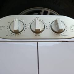 引取りのみ実働美品 小型二槽式洗濯機 WASHMAN ウォシュマン TOM-05Wの画像