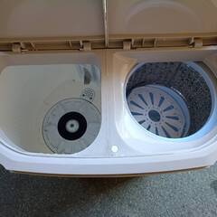 引取りのみ実働美品 小型二槽式洗濯機 WASHMAN ウォシュマン TOM-05Wの画像