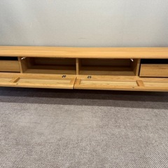 ★美品★ 高野木工 MOL モル 200TVボード ホワイトオーク ★鹿児島引取り限定★の画像