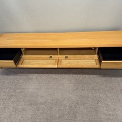 ★美品★ 高野木工 MOL モル 200TVボード ホワイトオーク ★鹿児島引取り限定★の画像