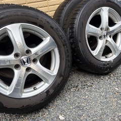 希少❗️レア物❗️ホンダ ストリーム RN5アブソルート 純正アルミホイール＋スタッドレスタイヤの画像