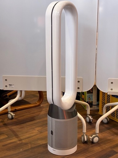 【バナナ苫小牧】動作確認品  dyson/ダイソン  扇風機 TP04 2019年製 ホワイト リモコン付き 美品