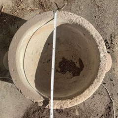 石臼　臼　メダカの画像