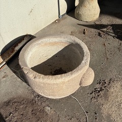 石臼　臼　メダカの画像