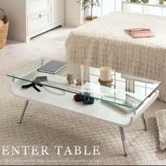 ローテーブル　ホワイトの画像