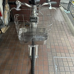 27インチ　ブリヂストン　アルベルトロイヤル　内装5段変速　点灯虫　ベルトドライブ　L型　パールホワイトの画像