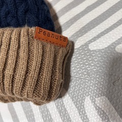 PEANUTSスヌーピーニット帽 頭囲48cmの画像