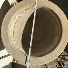 臼　石臼　メダカの画像