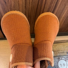 16.0㎝　ブーツ　キッズ　ブラウンの画像