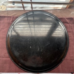 丸型　茶色　お盆④の画像