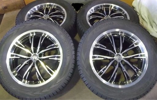 【再値引】YOKOHAMA iceGUARD G075 235/60R18アルミ付き４本（7J 114.3 5穴 +48)