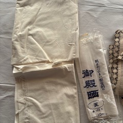 布　生地　端切れ布　　白　いっぱい⑤の画像