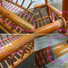 ★ラタン 2段 キャスター付き ランドリーワゴン ラック 脱衣かご 籐バスケット 籐家具 飾り棚 花台 観葉植物 プランターラック シェルフ 昭和レトロの画像