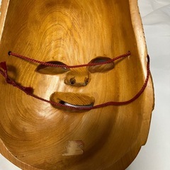 (決まりました)お多福の面　木彫りの画像