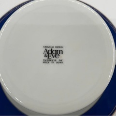 Adam & EVE カップ ソーサー 5客セット ホワイト×ブルーの画像