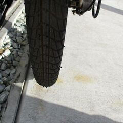 E737★8000円★　折りたたみ中古自転車【20インチ　黒 】の画像