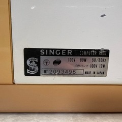 シンガーミシン Computer 7800の画像