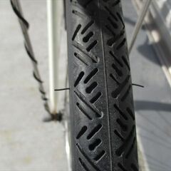 E739★限定特価　整備済み★Panasonic★ 中古自転車 【　27インチ　　白　タフベルト 】の画像