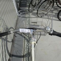 E739★限定特価　整備済み★Panasonic★ 中古自転車 【　27インチ　　白　タフベルト 】の画像