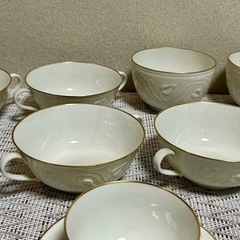 HAVILAND LIMOGES カップ ソーサー プレート シュガーポット 等 洋食器 20点まとめ アビランドの画像