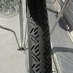 E743★整備済み　中古電動自転車★【Panasonic　VIVI　NX　シルバー　26インチ　　6.6Ah】の画像