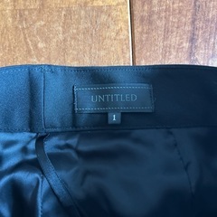 UNTITLED   パンツ 黒 サイズ1の画像