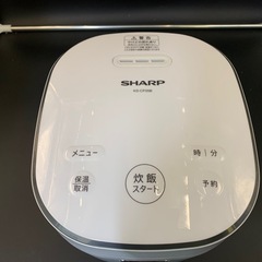 SHARP ジャー炊飯器 KS-CF05B-W 2023年製の画像