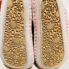 【美品】UGGヒョウ柄 ベビーブーツ ピンク 12.5cmの画像