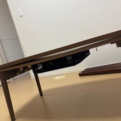 折り畳み　こたつ　ローテーブル　木目調の画像