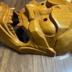 はんにゃの面　木彫りの画像