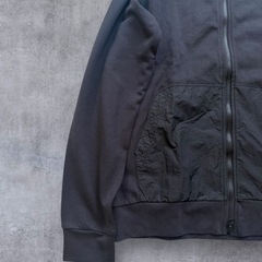 snow peak フード付きジップアップパーカー Mサイズ ブラックの画像