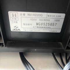 パナソニック　ビデオデッキ　ジャンク品の画像