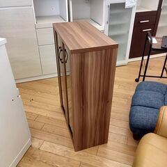 ★リユースのサカイつくば店★TK7722  レンジ台 ブラウン H90×D30×W60 クリーニング済みの画像