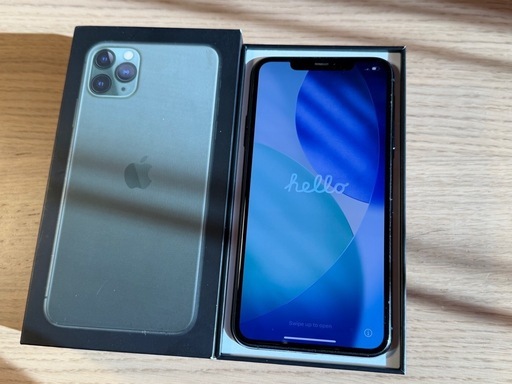【美品】【バッテリー99】iPhone11 Pro Max[512GB] SIMフリー　ミッドナイトグリーン