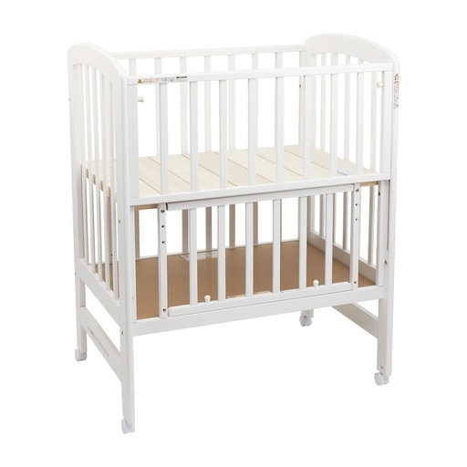 KATOJI ミニベビーベッドホワイト木製カトージ (RI) 大阪のベビー用品