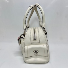 ☆ドリーム荒牧店☆COACH ソーホー ミニボストンバッグ ホワイト 8A10の画像