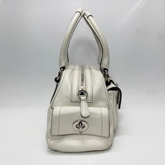 ☆ドリーム荒牧店☆COACH ソーホー ミニボストンバッグ ホワイト 8A10の画像