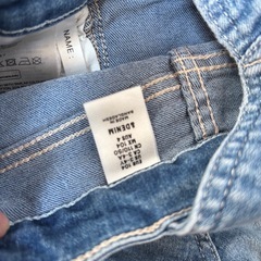 デニム サロペット ハートの画像