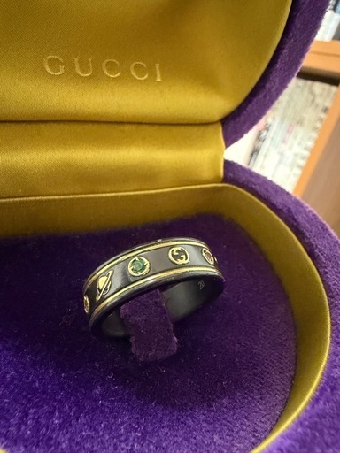 　GUCCI ジェムストーンリング　20号