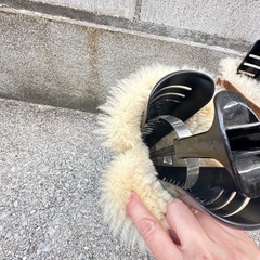 UGGのキャメル？色のブーツです。の画像