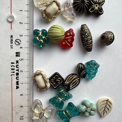 ビンテージ風ビーズセット 約100個 1の画像