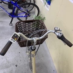 235丁寧に整備済　新基準パナソニック電動アシスト自転車24インチ　中古自転車の画像