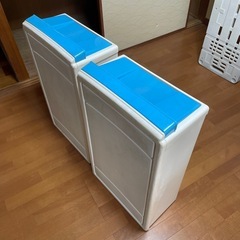 衣装ケース　衣類ケース　2個セット　ブルーの画像