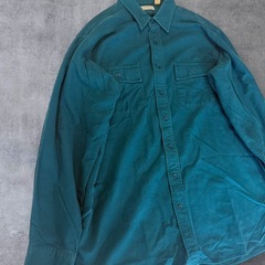 80s usa製 L.L.Bean シャモアクロス 長袖シャツ XL相当 17の画像