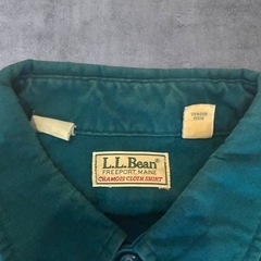 80s usa製 L.L.Bean シャモアクロス 長袖シャツ XL相当 17の画像