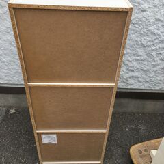 JM20528K)コーナン3段A4ボックス＜幅：約42cm 高さ：約105cm 奥行29cm ＞中古品【取りに来られる方限定】　の画像